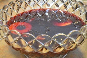 A full punch bowl