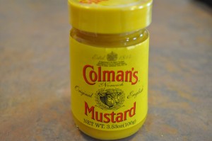 Hot English mustard is critical