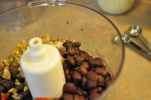 Beans, etc., in the food processor