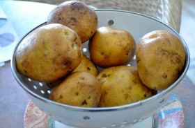 Three pounds of potatoes