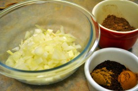 Onion, spices, and cocoa