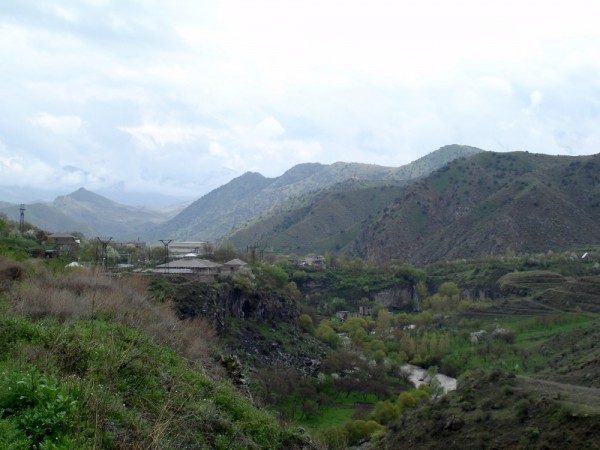 The Arpa River valley near Vayk