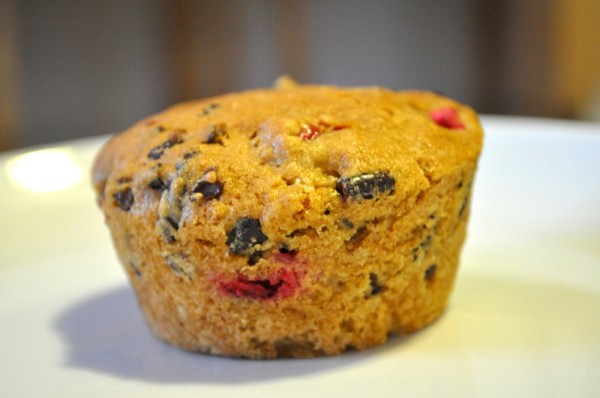 Cranberry-nib muffin