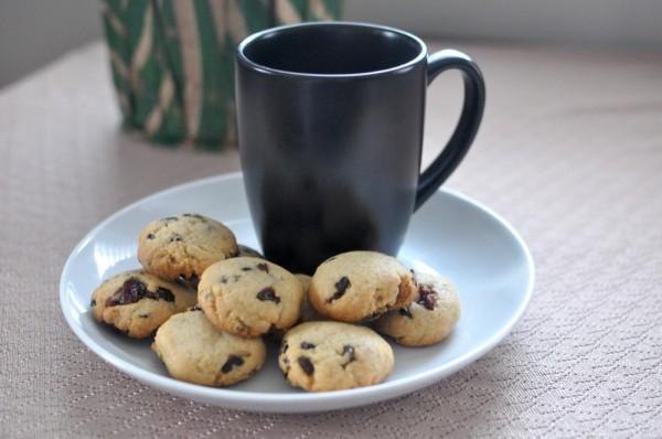 Cran-Nib cookies ready for teatime